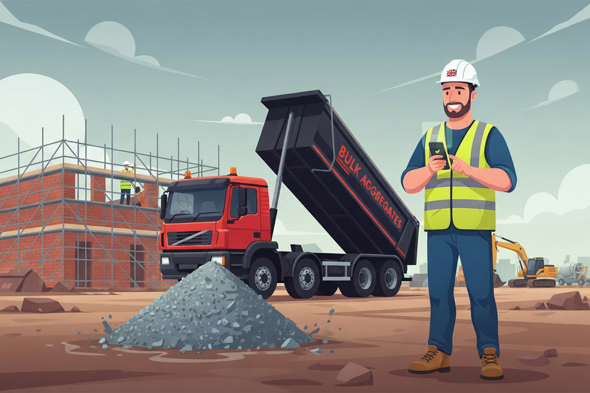 Bulk Aggregates Branded Construction Site